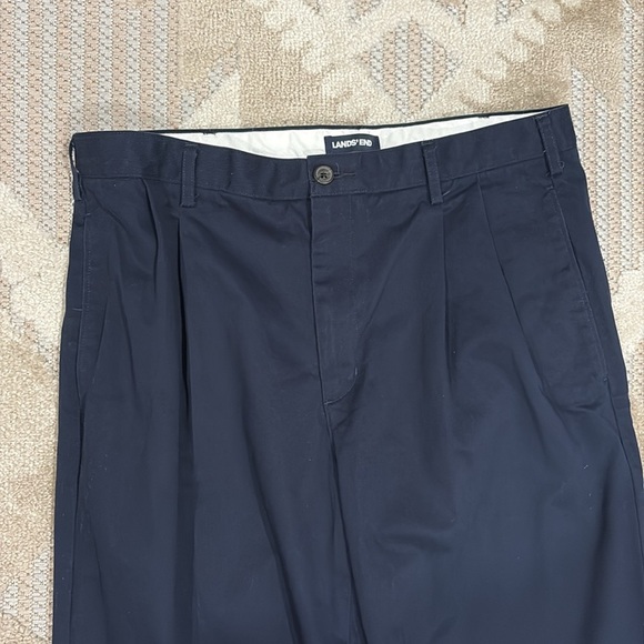 Lands' End Blue Dress Pants Classic Tailored Design - Size 36 - Picture 5 of 6